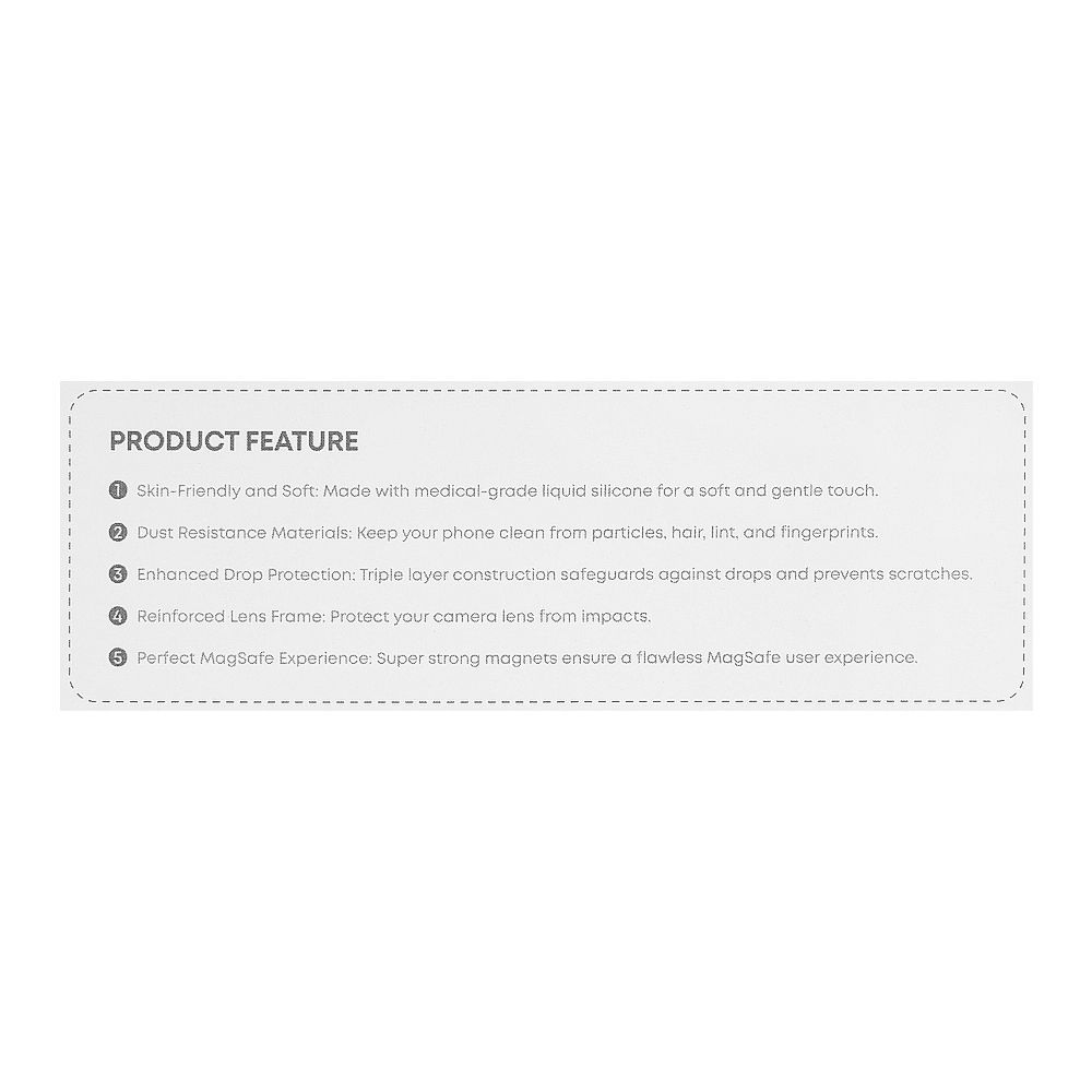 Aukey Liquid Flex Magnetic Liquid Silicone Phone Case, Black, For iPhone 2023 Pro Max 6.7", PC-GJ10D