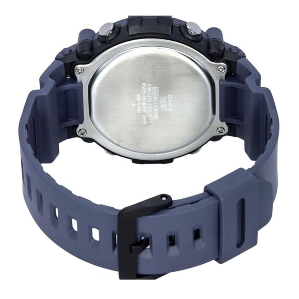 Casio Men's Digital Wrist Watch With Resin Strap, AE-1500WH-2AVDF