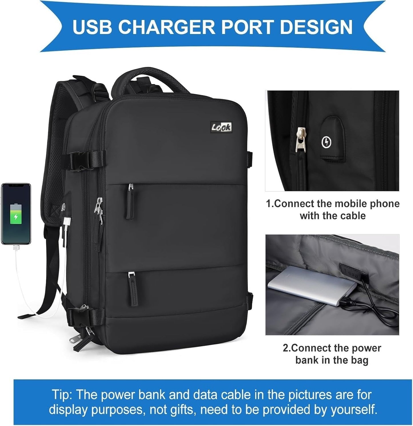 Professional Look Travel Laptop Backpack - 15.6" - image 4