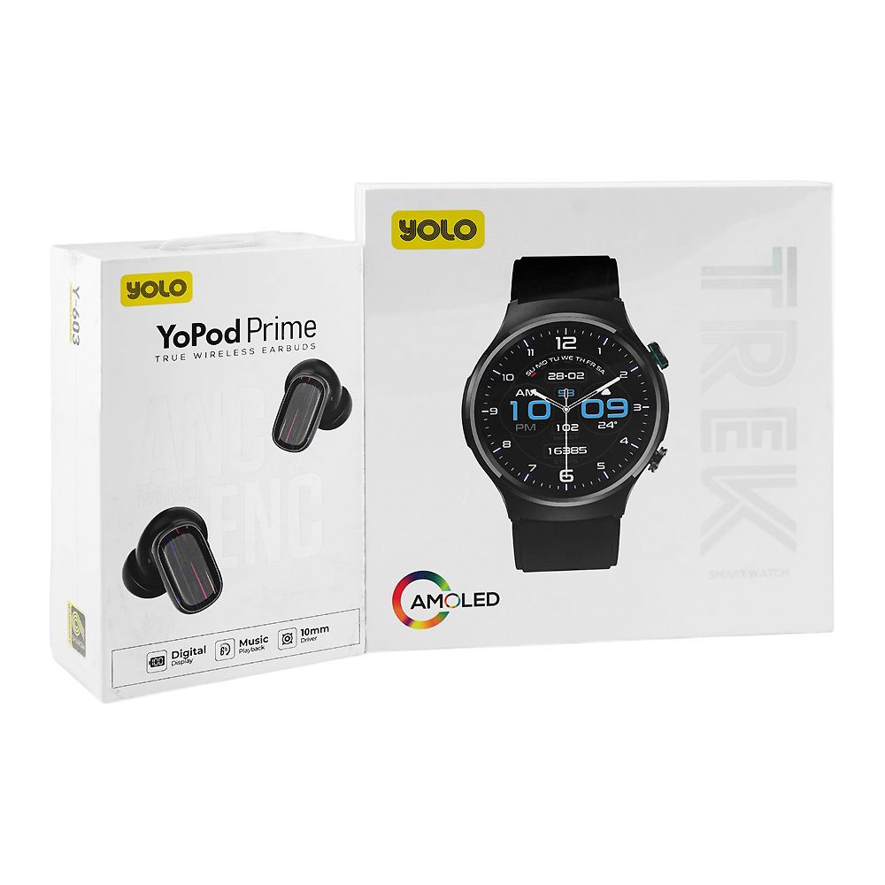 Yolo 1.43 Inch Amoled Display Trek Smart Watch 10 Meters Waterproof
