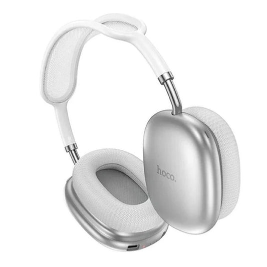 HOCO Pleasing Bluetooth Headphones, 400mAh Battery, 22 Hours Playtime, W55, Silver