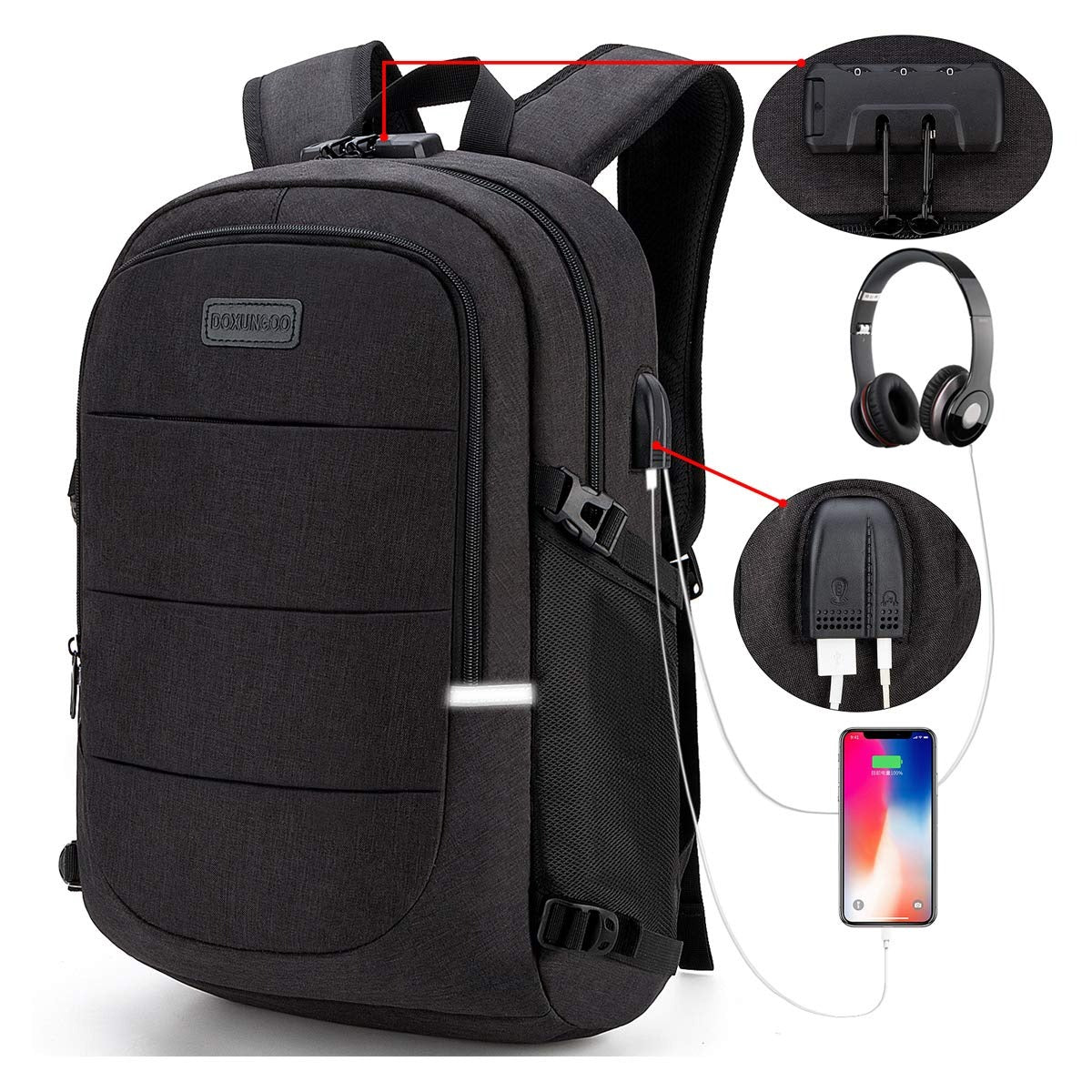 Men's Large Laptop backpack 19"