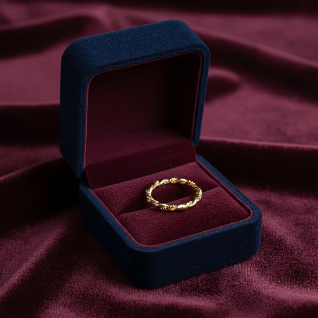 R-112- Twisted Luxury Gold - Ring Style 2