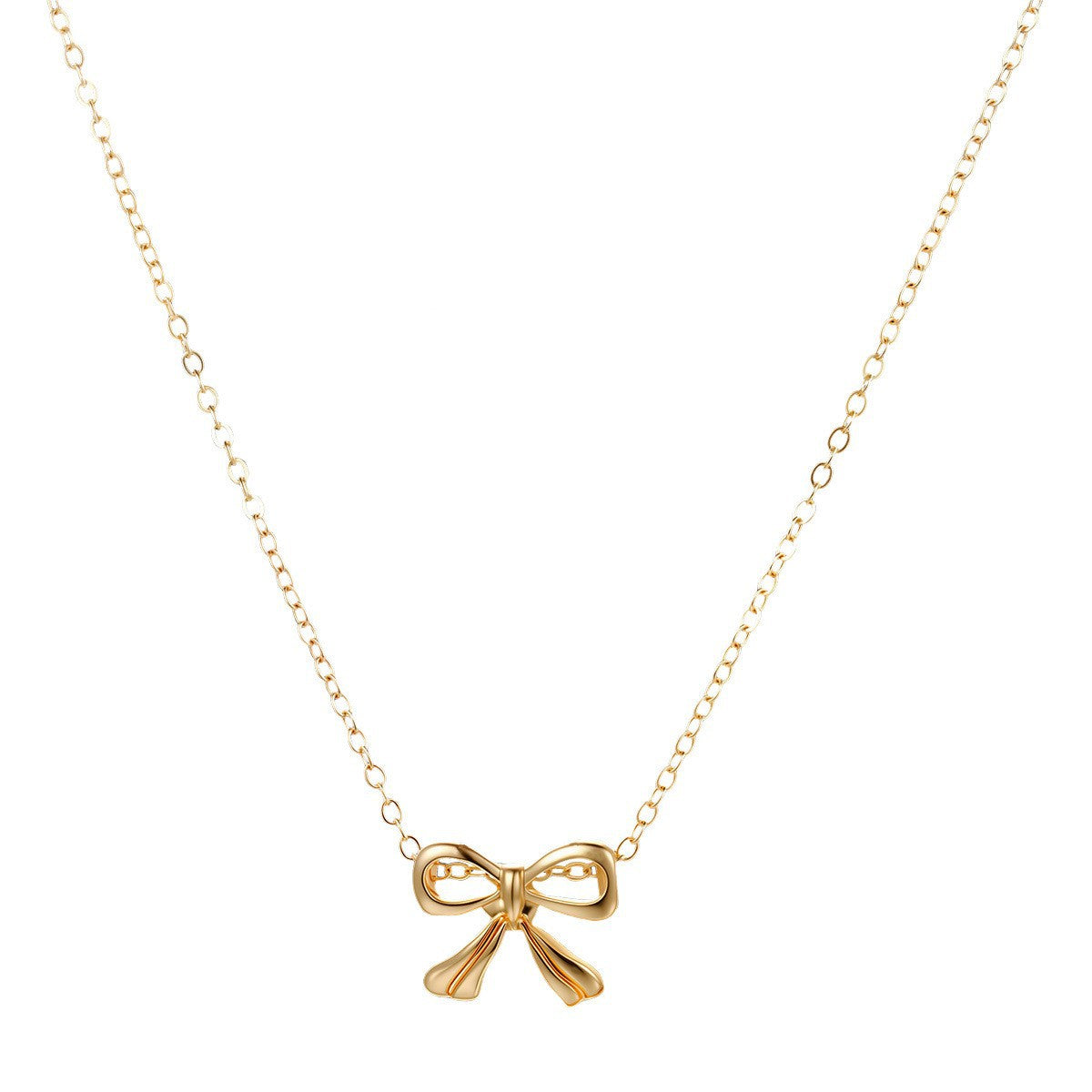 Gold Bow Necklace