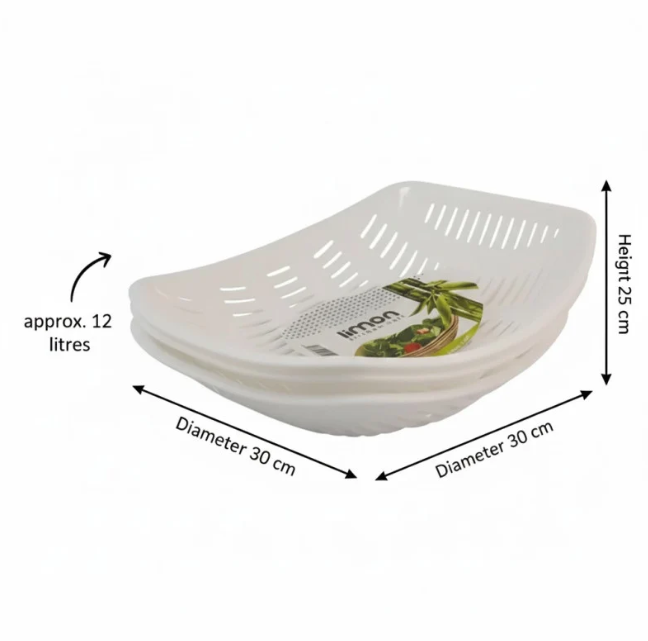 Limon 3 Piece Bamboo Multiuse Basket