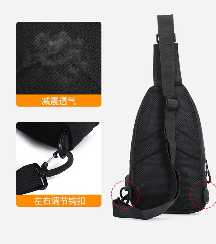 Chate Kairui Minimalist Men's Sling Bag With USB Port - image 5