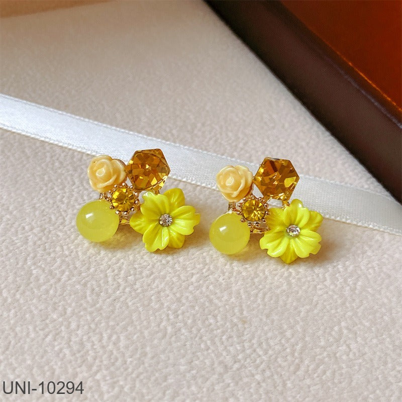 Yellow Flowers Earring