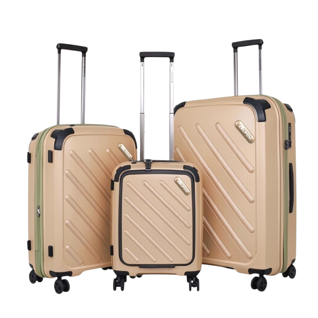 Alpini 3 Piece Hard Shell Spinner Luggage Set Artificial Jewellery