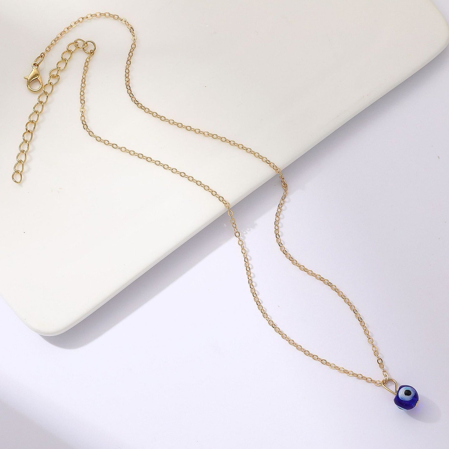 UNI-10640 - Gold Evil Eye - Necklace