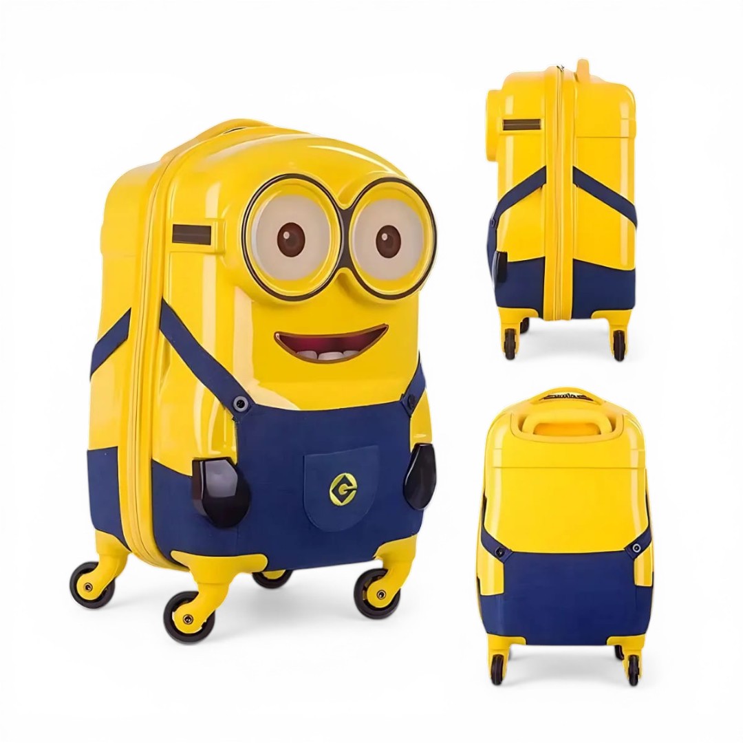 Minion Character Kids Hard Shell Suitcase Artificial Jewellery