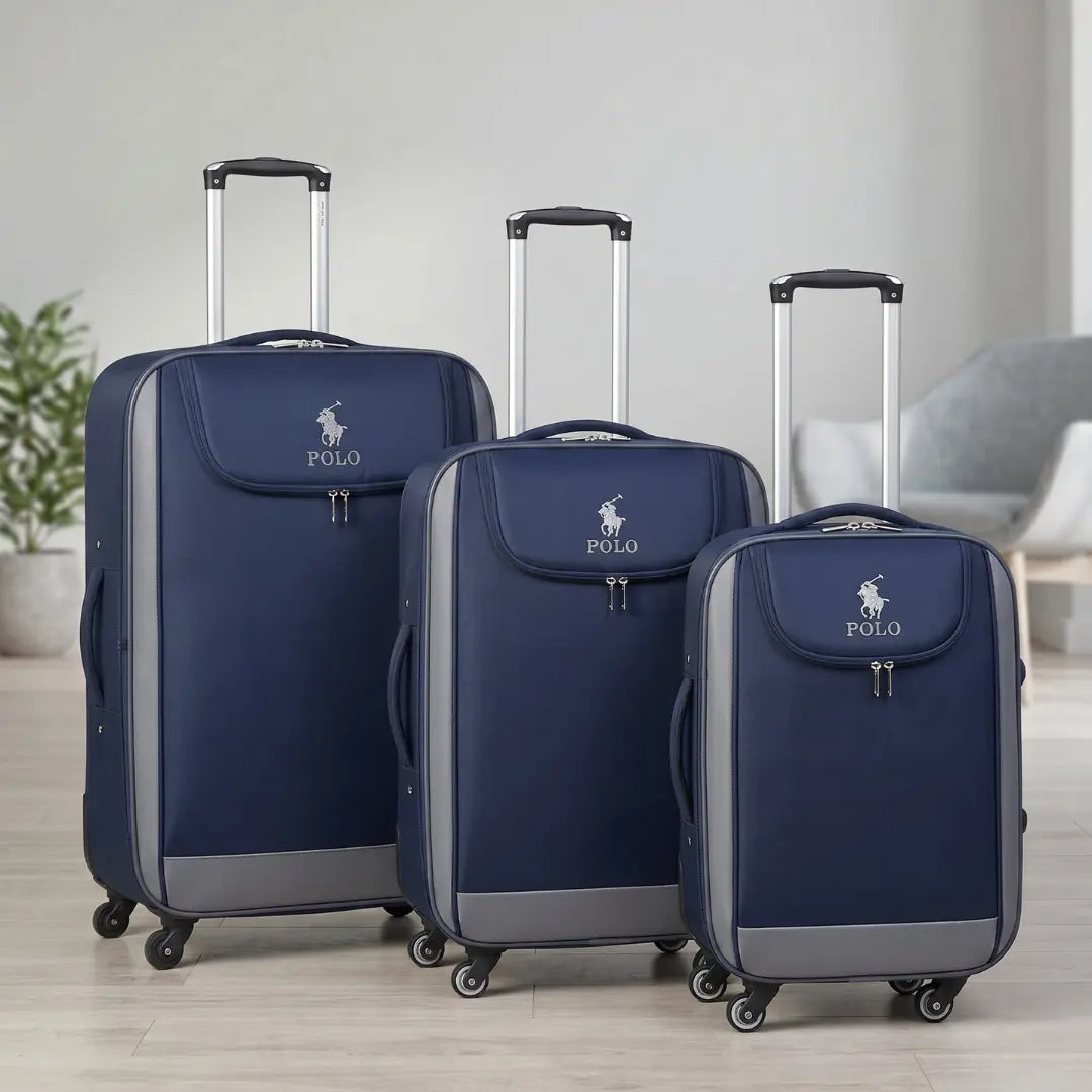 3 Piece Softshell Luggage Set 20" 24" 28" Artificial Jewellery