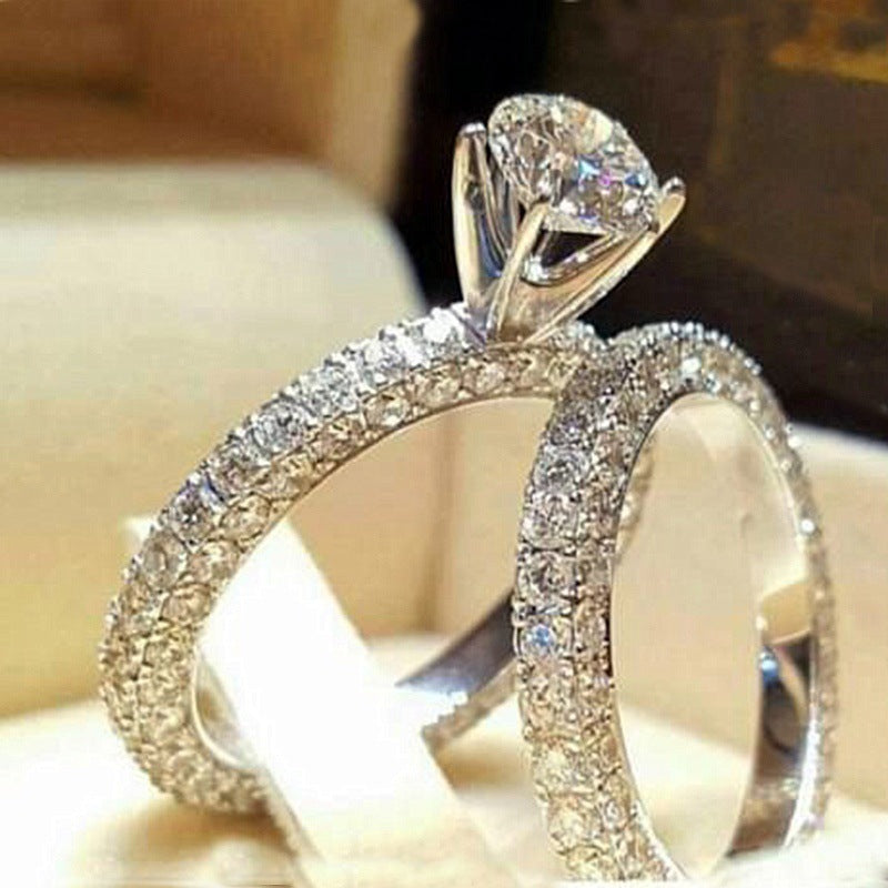 UNI-11917 - Luxury Diamonds - Ring Set of 2 - Style 3
