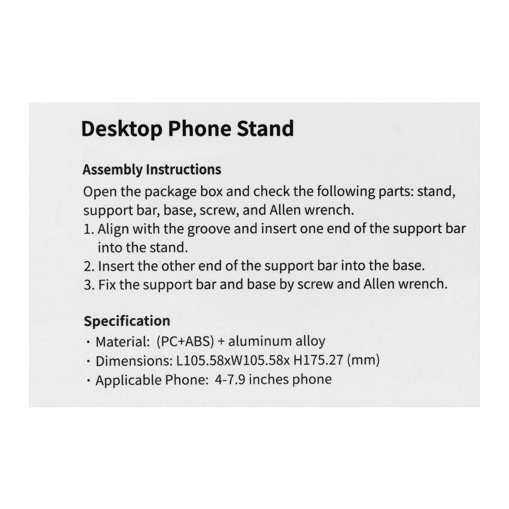 UGreen Desktop Phone Stand, Silver, 60343