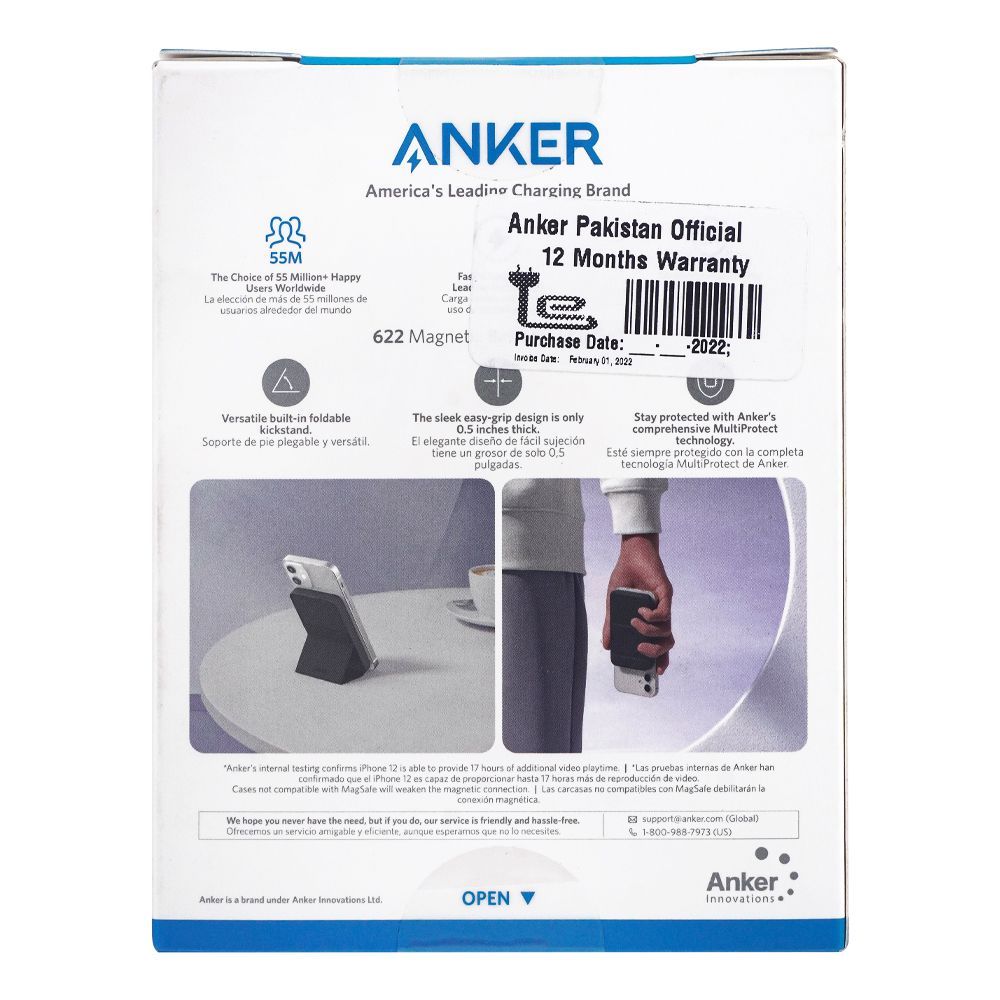 Anker Power Core Snap Charge Chill 622 Magnetic Battery, Black, #A1611H11