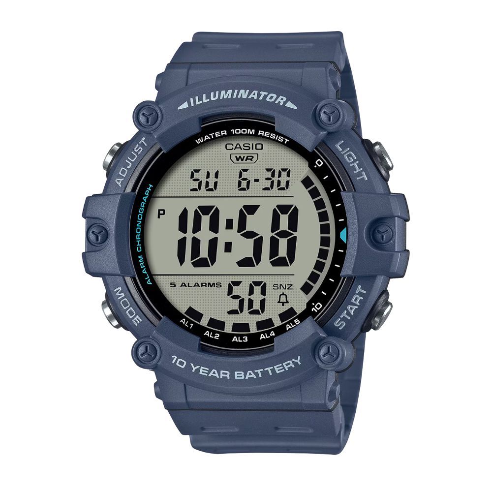 Casio Men's Digital Wrist Watch With Resin Strap, AE-1500WH-2AVDF