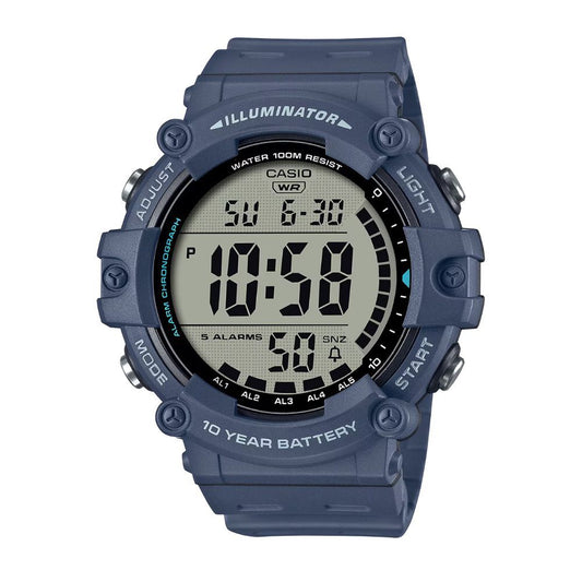 Casio Men's Digital Wrist Watch With Resin Strap, AE-1500WH-2AVDF