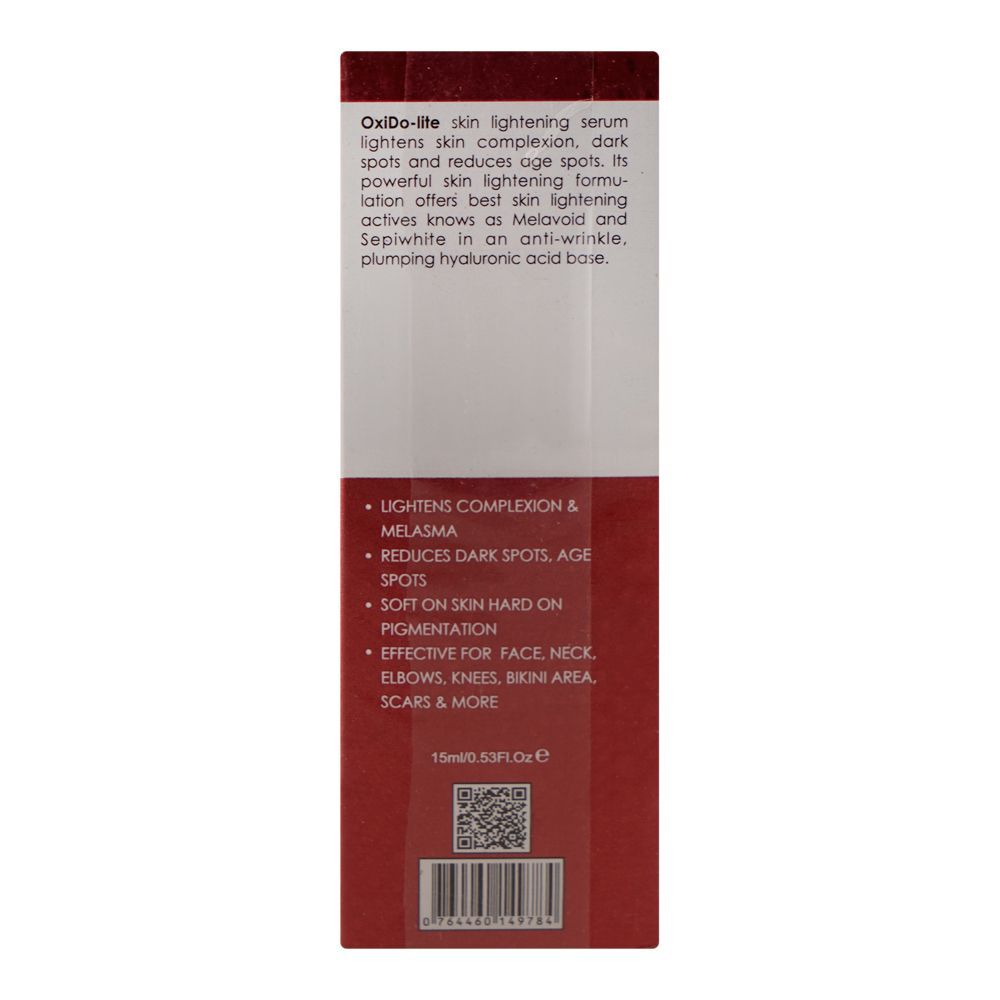 Safrin Skin Care Oxido-Lite Skin Lightening Serum, For Skin Pigmentation, 15ml