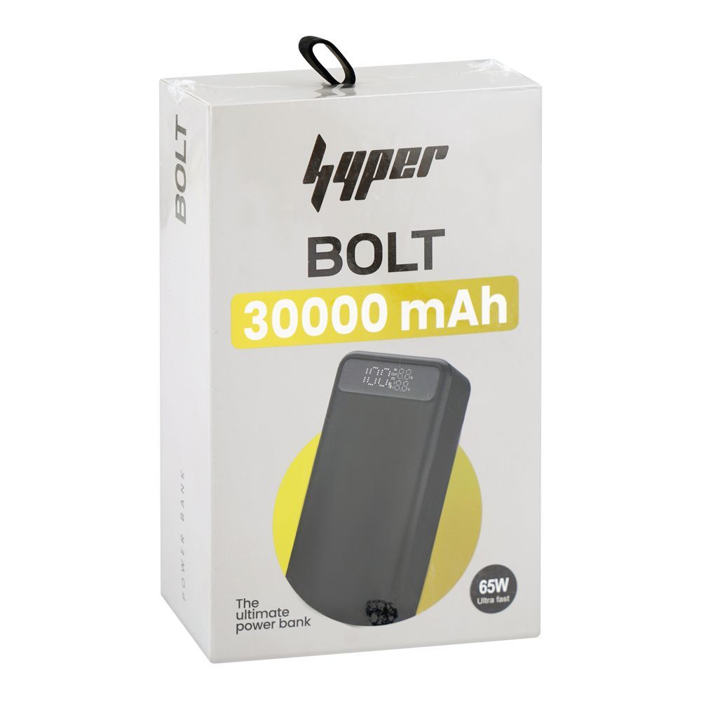 Yolo Hyper Bolt 30000mAh 65W USB-C & USB-A Port, Power Bank