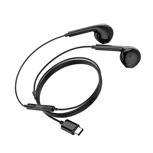 HOCO Pro Crystal Sound USB-C Wire-Controlled Digital Earphones With Microphone, For Huawei, Xiaomi & OnePlus, M101, Black