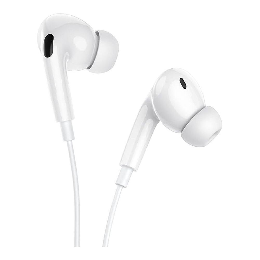 HOCO Pro Crystal Sound USB-C Wire-Controlled Digital Earphones With Microphone, For Huawei, Xiaomi & OnePlus, M101, White