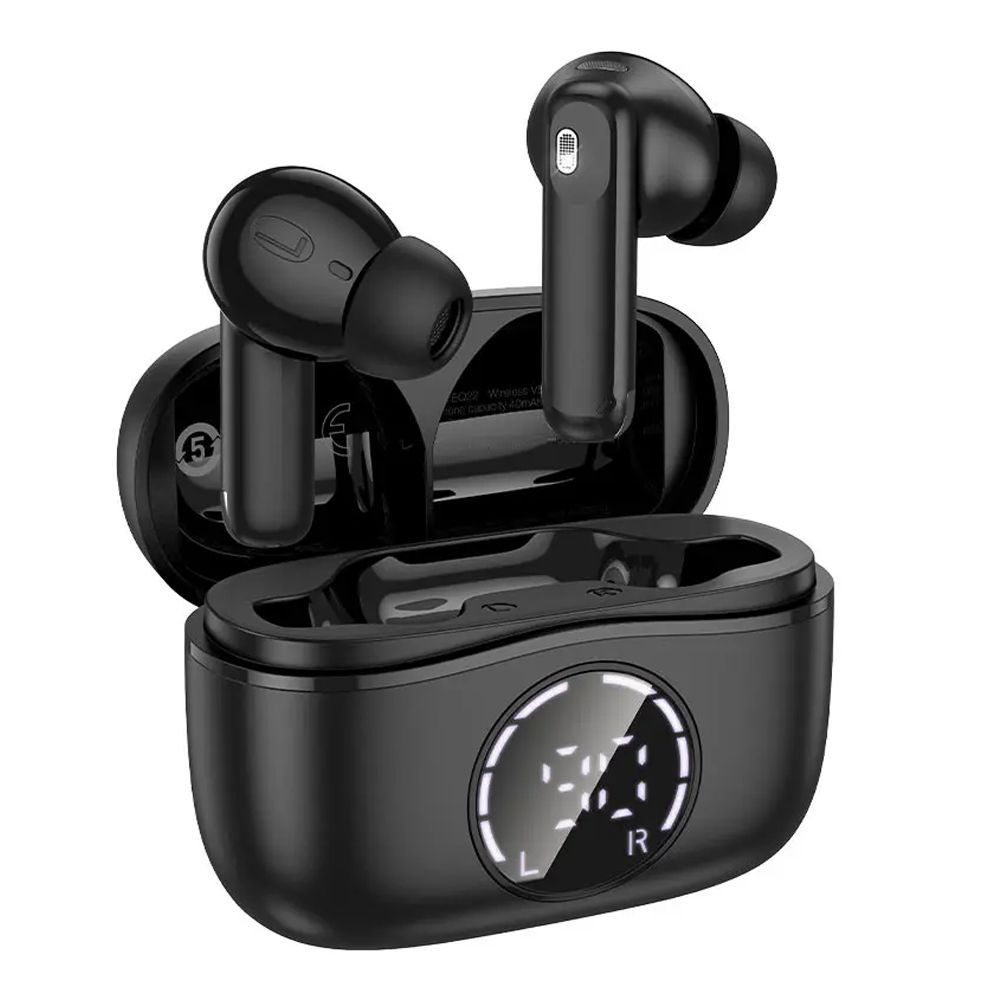 HOCO Singer True Wireless ANC + ENC Noise Reduction Bluetooth Earbuds, 400mAh Case Battery, EQ22, Midnight Black