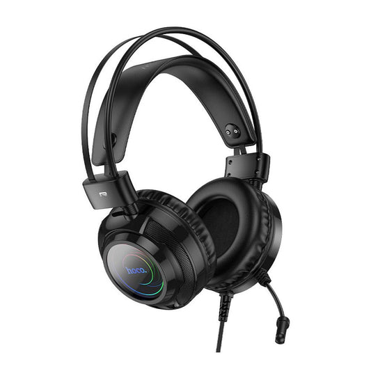 HOCO Resource Gaming Headphones With 2 Meters Cable, W110, Black