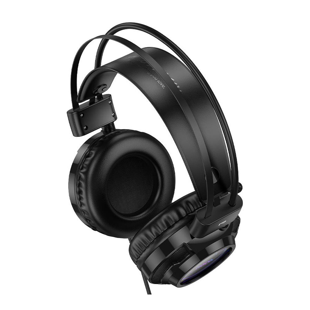 HOCO Resource Gaming Headphones With 2 Meters Cable, W110, Black