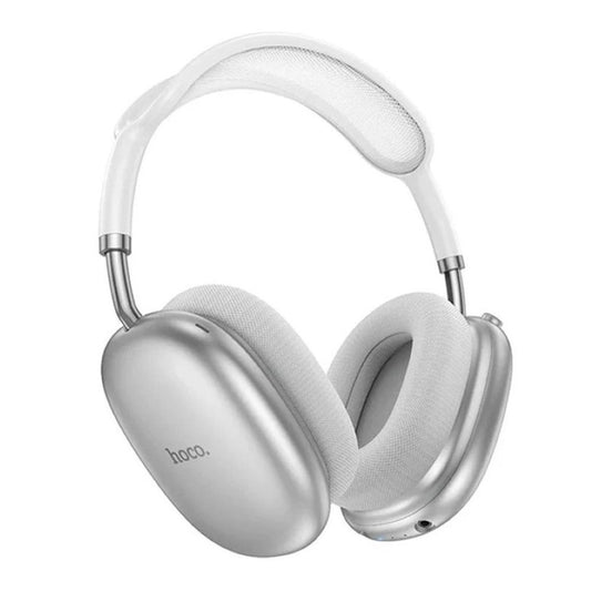 HOCO Pleasing Bluetooth Headphones, 400mAh Battery, 22 Hours Playtime, W55, Silver