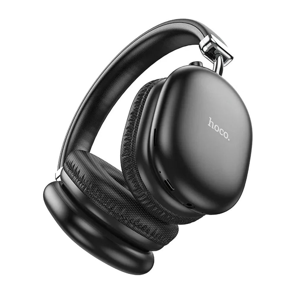 HOCO Max Auspicious ANC Noise Reduction Bluetooth Headphones, 800mAh Battery, 90 Hours Playtime, W35, Black