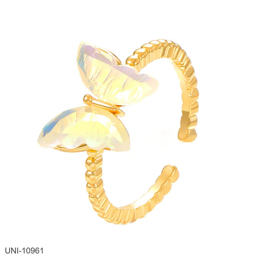 UNI-10961 - Shiny Butterfly Gold - Ring