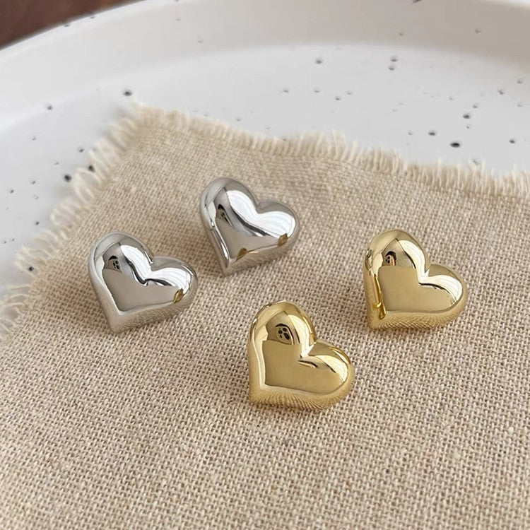 UNI-10391 - Gold Hear - Earring