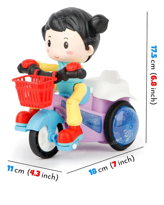 Battery Operated Stunt Tricycle With Light And Music