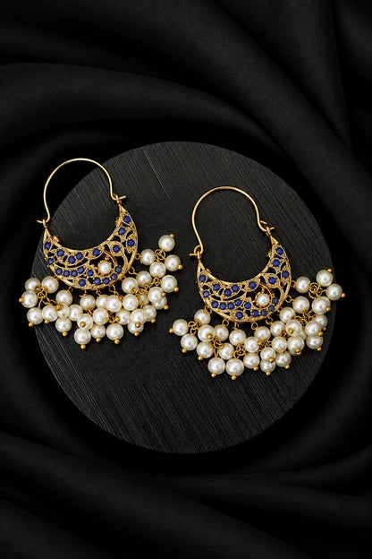 Manjus Navratan Small Chand Bali Earrings