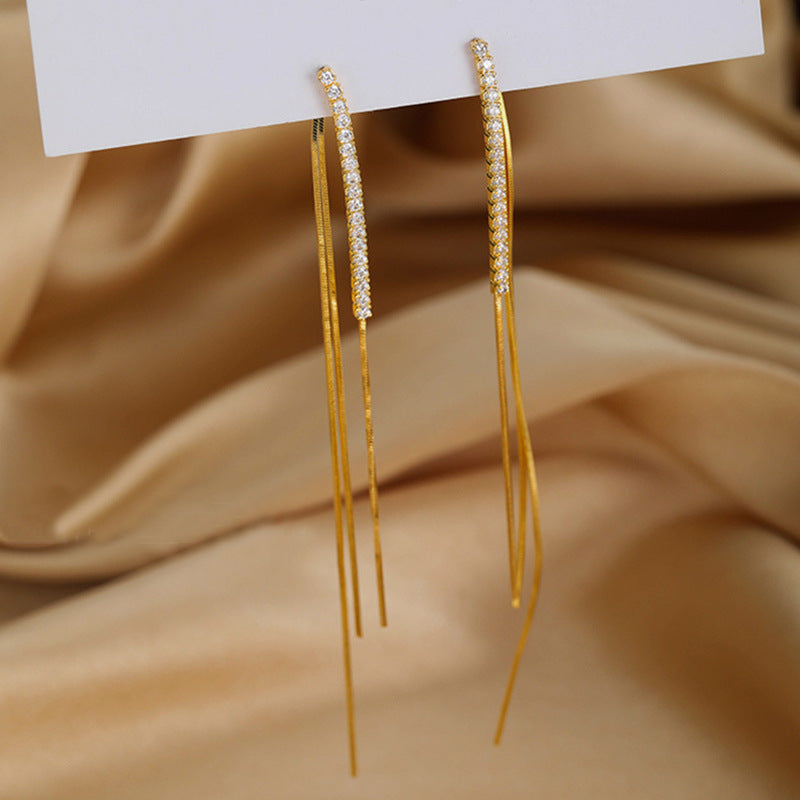 UNI-10491 - Dangling Gold  - Earring