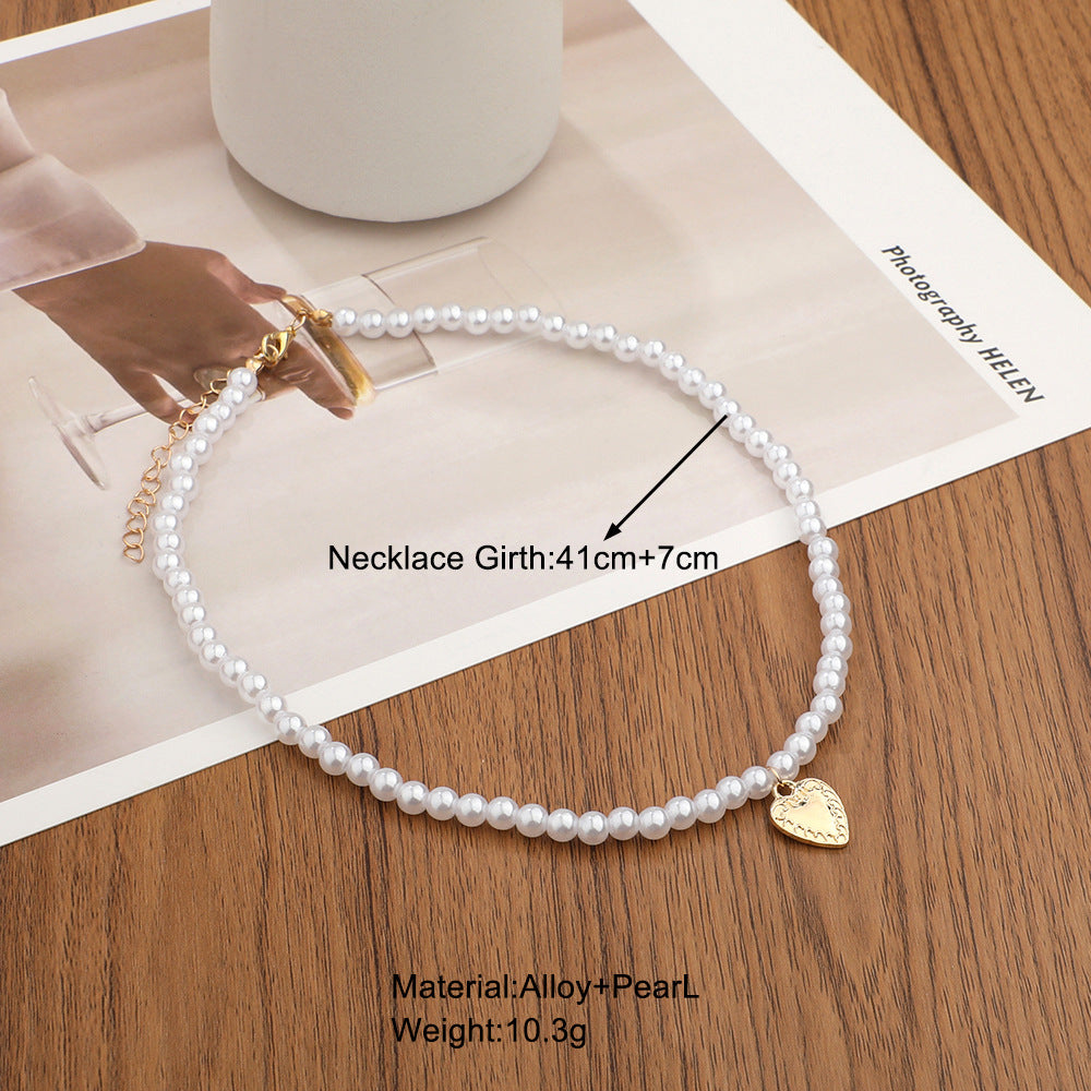 UNI-10639 - Beaded Heart - Necklace