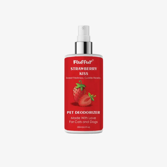 Fluffur Pet Deodorizing Spray for Cats &amp; Dogs – Strawberry Kiss 200ml