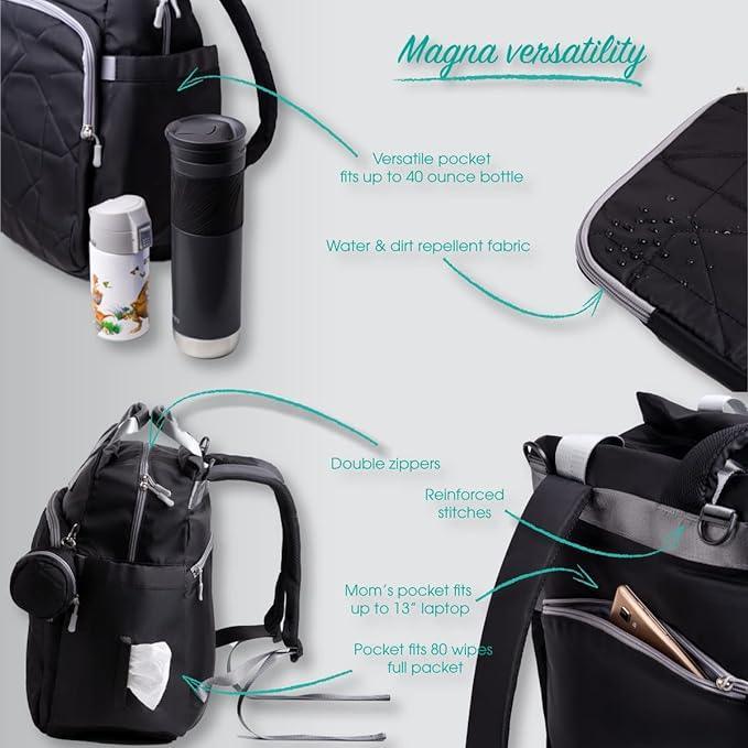 Travel  Diaper Bag | Lightweight Portable backpack - KMD6012 - image 2