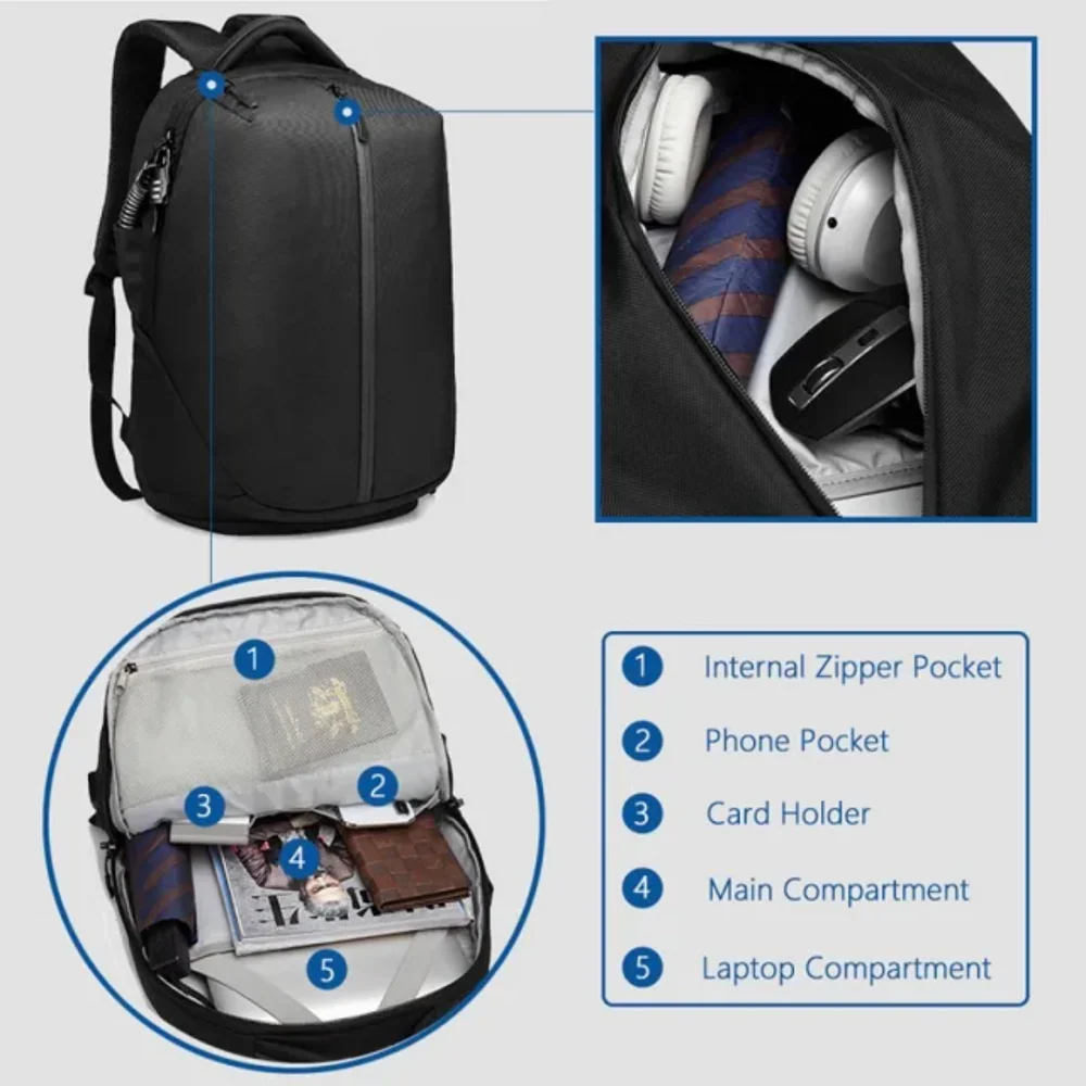 Alpine Ozuko 9080 Anti-Theft Laptop Backpack - image 3