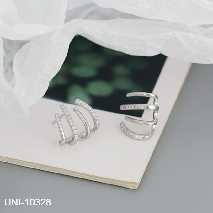 UNI-10328 - Faux Silver - Earring