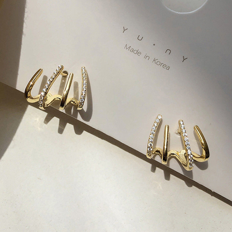 UNI-10393 - Multi Faux Gold - Earring