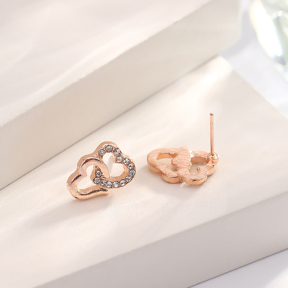 UNI-10557 - Gold Blinky Heart - Jewelry Set