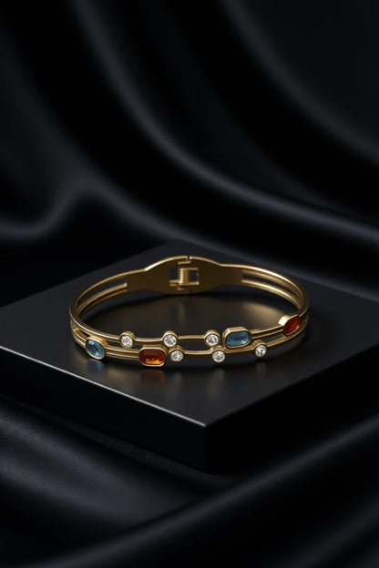 Imperial Contemporary Gold Plated Bracelet Kara