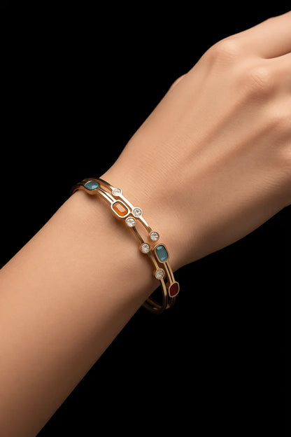 Imperial Contemporary Gold Plated Bracelet Kara