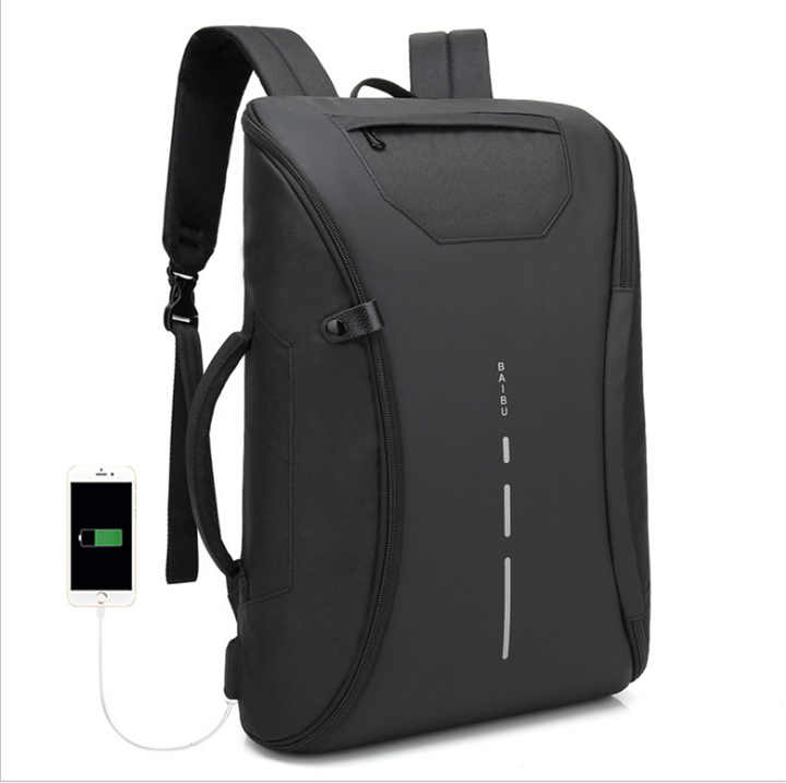 2 in1 New Style Anti-Theft USB Charging Slim Backpack - image 3