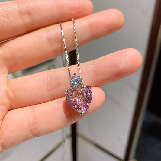 UNI-11041-1 Pink love - Necklace