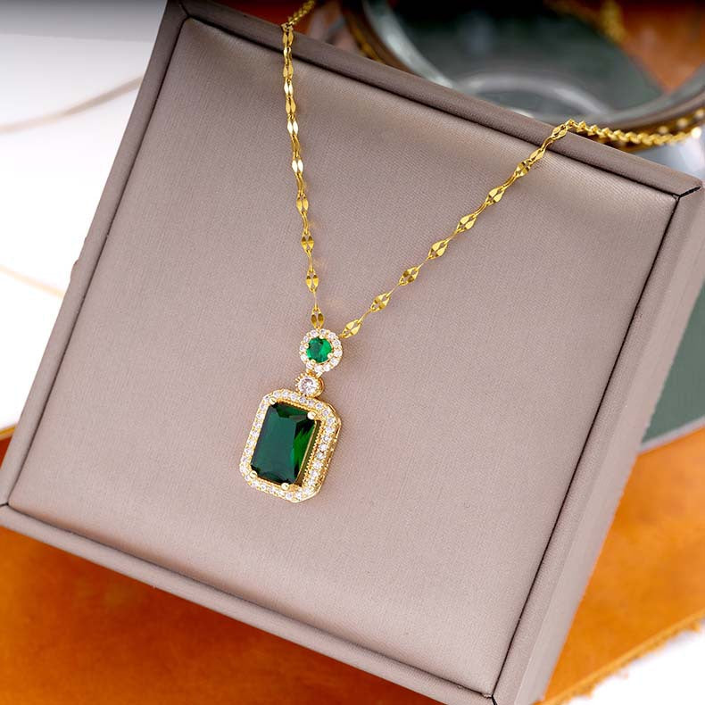 UNI-11015 - Green Gem Gold - Jewelry Set