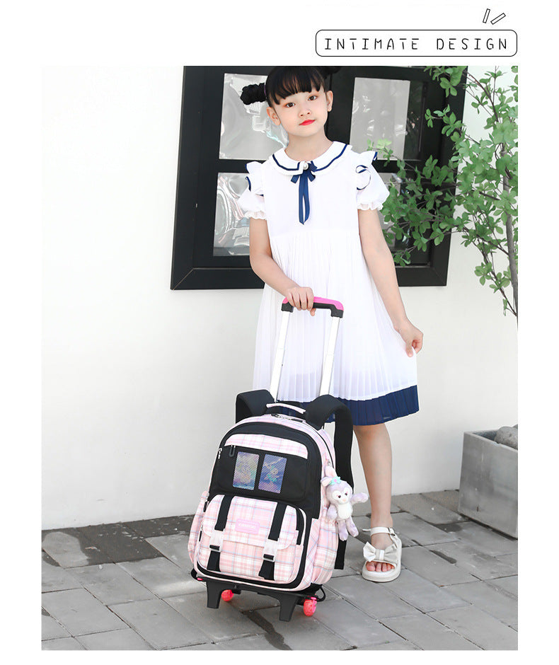 Durable 2-Wheel Trolley Backpack for School Kids - image 6