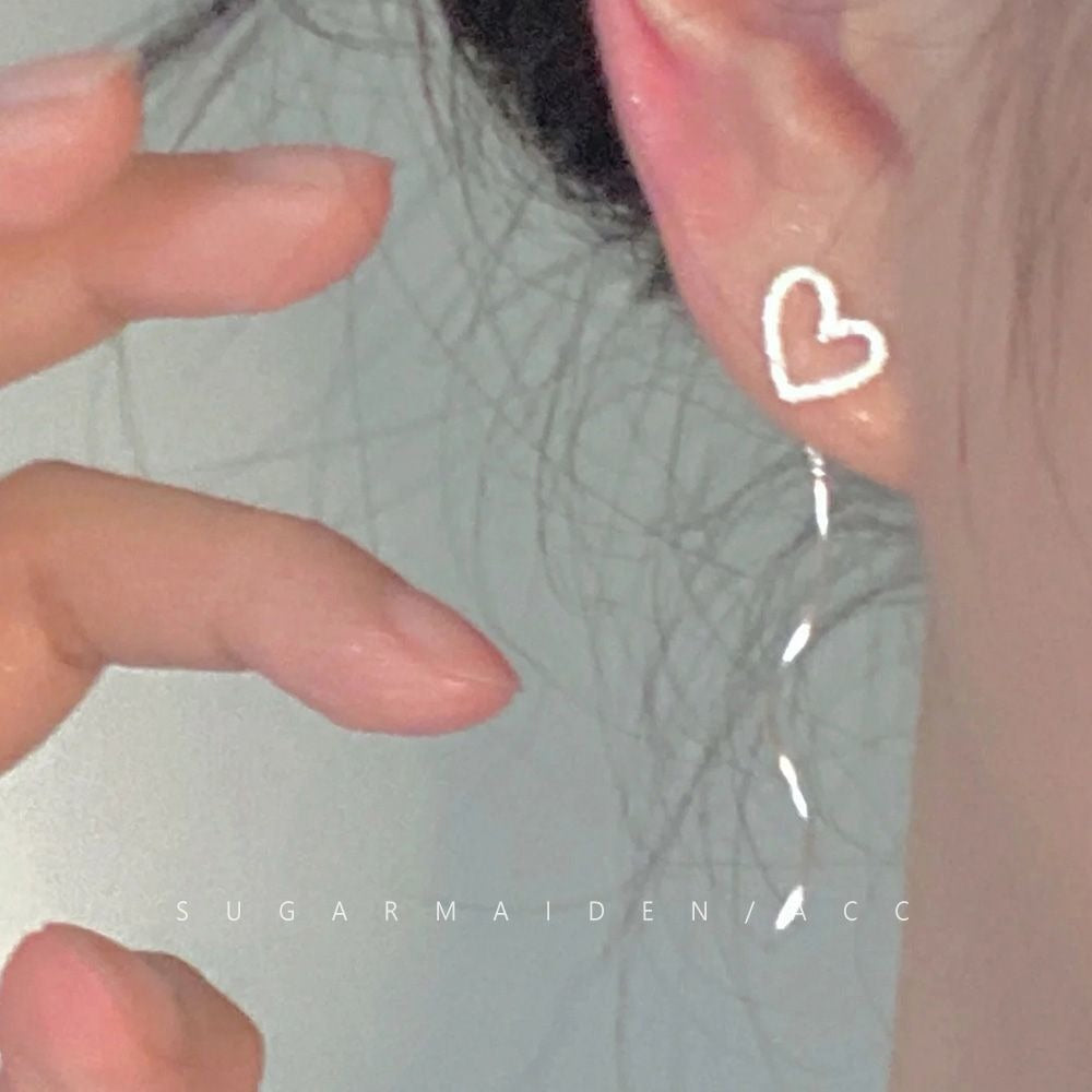 UNI-11902- Dangling Heart  - Earring