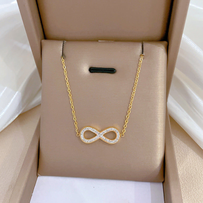 SS-12071 - Infinity Friendship Gold - Necklace