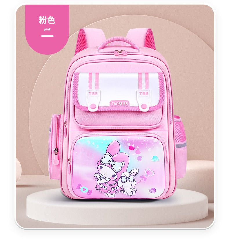 Pink Purple Sanrio Kids School Backpack - image 4